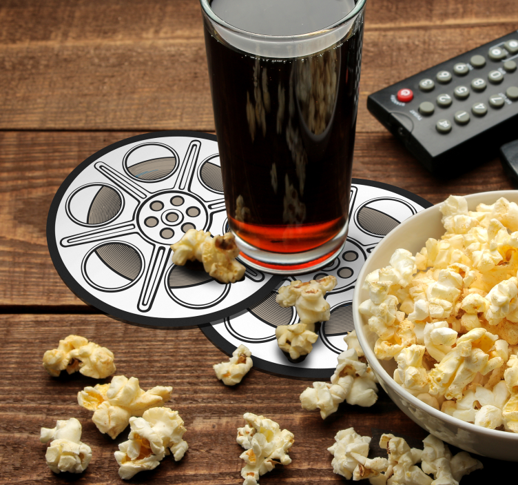 Dessous de verre vintage Bobine de film cinéma - TenStickers