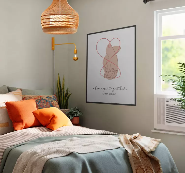 Poster chambre Toujours ensemble - TenStickers