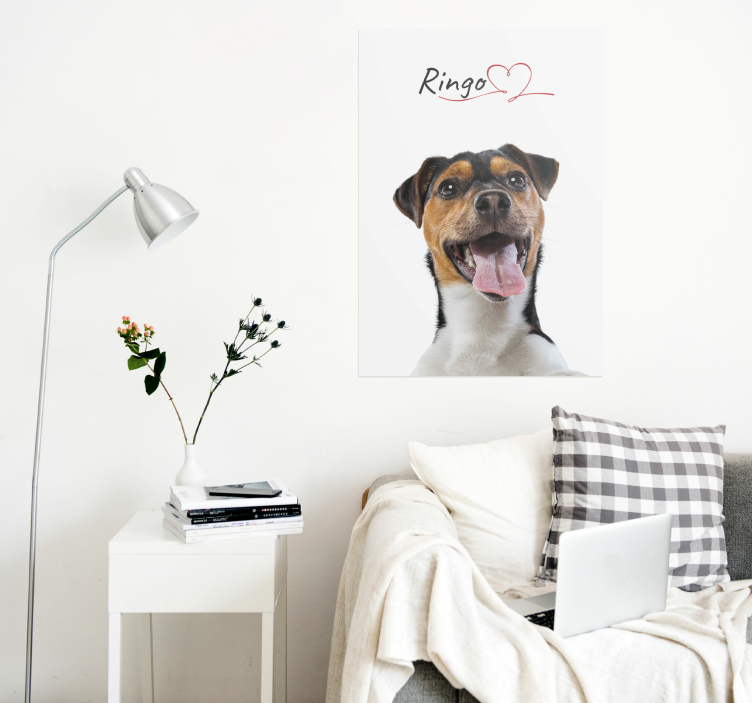 Poster amour de chien personnalisable - TenStickers