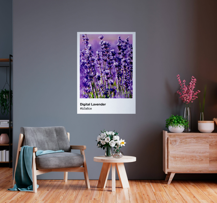 Poster image lavande style Pantone - TenStickers
