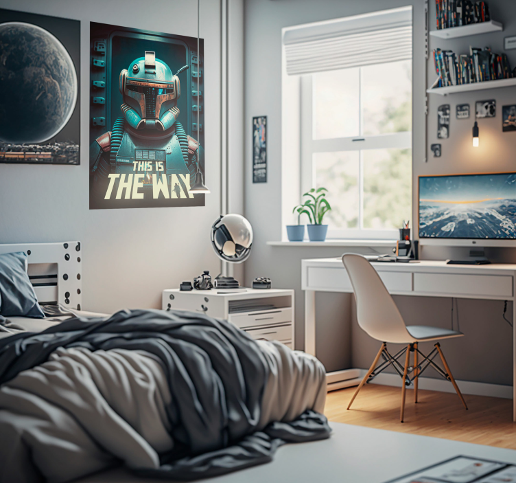 Poster film années 80 guerrier robot - TenStickers