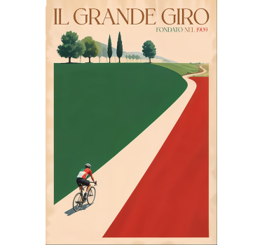 Poster cyclisme il grande giro - TenStickers