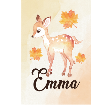 Poster chambre enfant chevreuil décoratif - TenStickers
