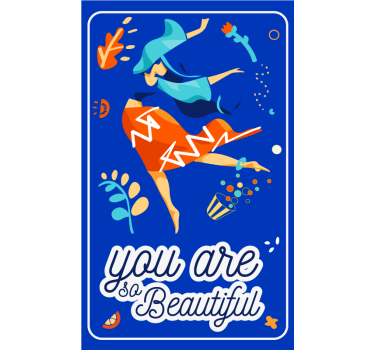 Poster phrases vous êtes si belle en dansant - TenStickers