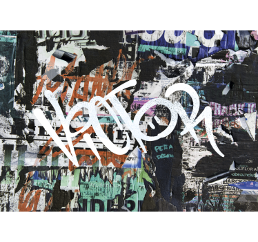 Poster mural prénom style graffiti - TenStickers
