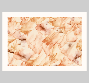 Poster abstrait aquarelle avec cadre blanc - TenStickers