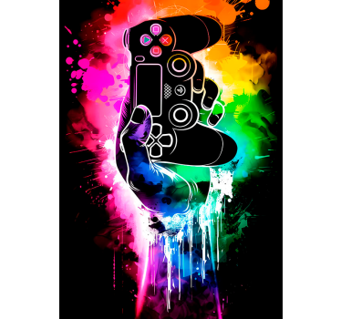 Poster jeux vidéo explosion gamer - TenStickers