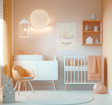 Poster chambre enfant bébé né amour - TenStickers