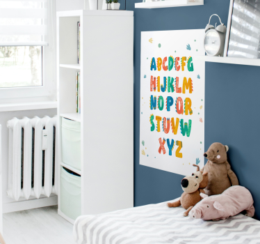 Poster mural alphabet dinosaures - TenStickers