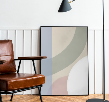 Poster abstrait palette de couleurs - TenStickers