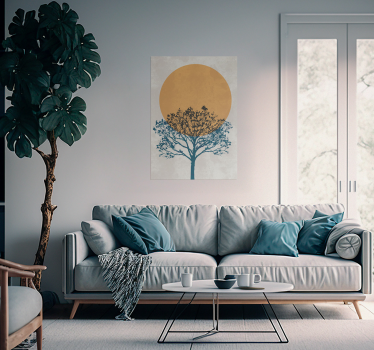 Poster arbre lever du soleil - TenStickers