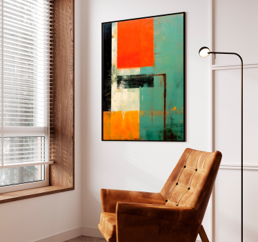 Poster art rectangles expressionnistes - TenStickers