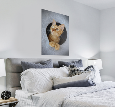Poster mural avec photo de chat - TenStickers