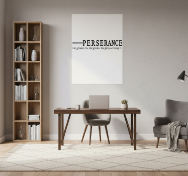 Poster bureau persévérance - TenStickers