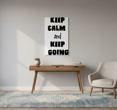 Poster bureau restez calme et avancez - TenStickers