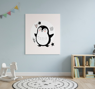 Poster chambre enfant dessin mignon de pingouin bébé - TenStickers
