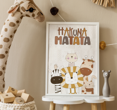 Poster chambre enfant hakuna matata - TenStickers