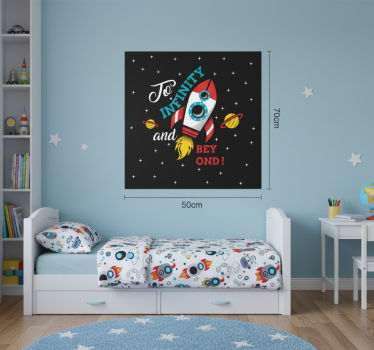Poster chambre enfant vers l'infini et au-delà - TenStickers