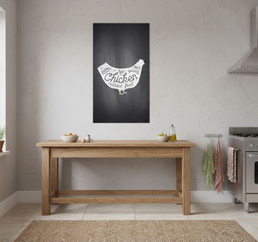 Poster cuisine poulet fermier frais - TenStickers