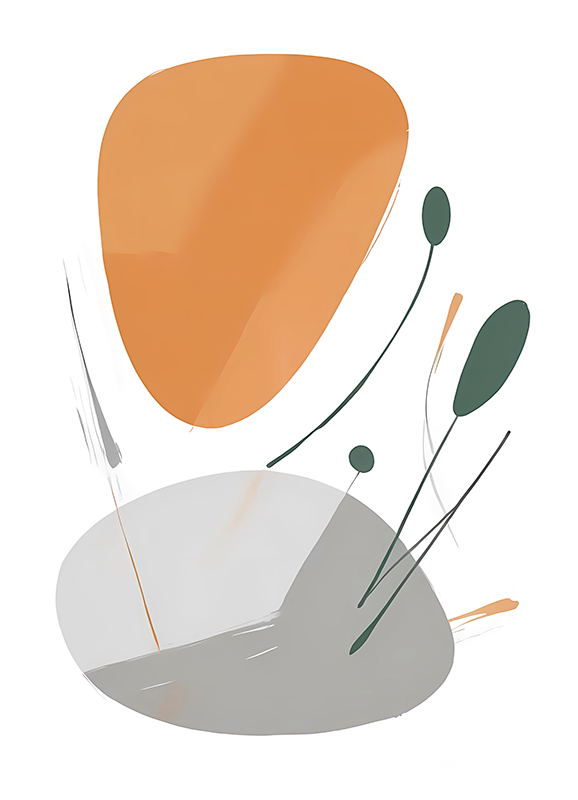 Poster abstrait désordre artistique - TenStickers