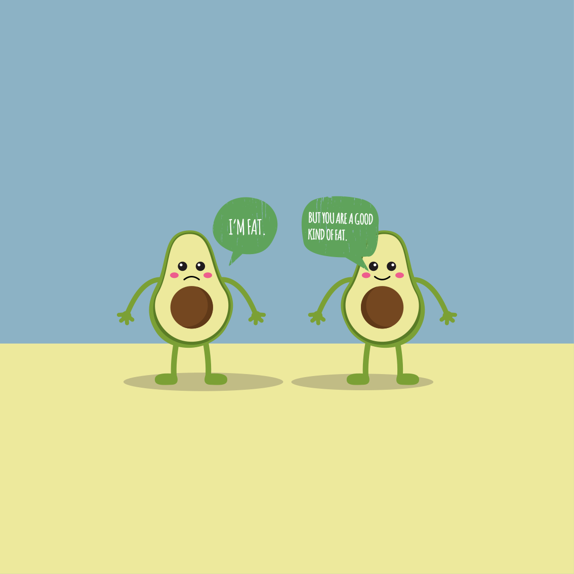 Poster cuisine citation sur l'avocat et ses bienfaits - TenStickers