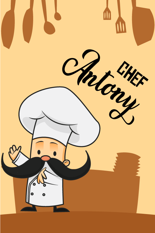 Poster cuisine chef personnalisé - TenStickers