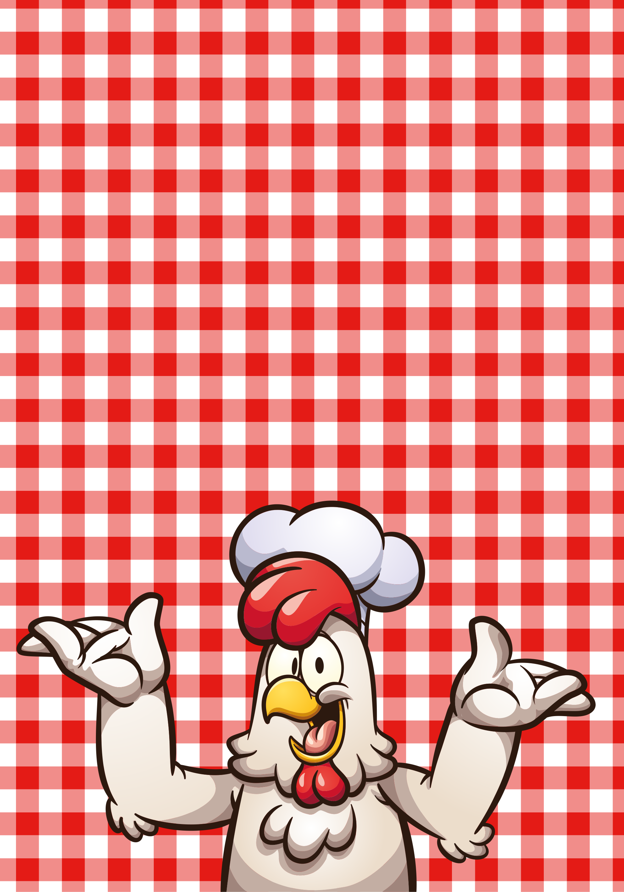 Poster cuisine poule cartoon chef - TenStickers