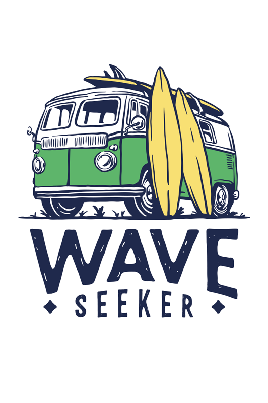 Poster chambre ado van surfer juvénile - TenStickers