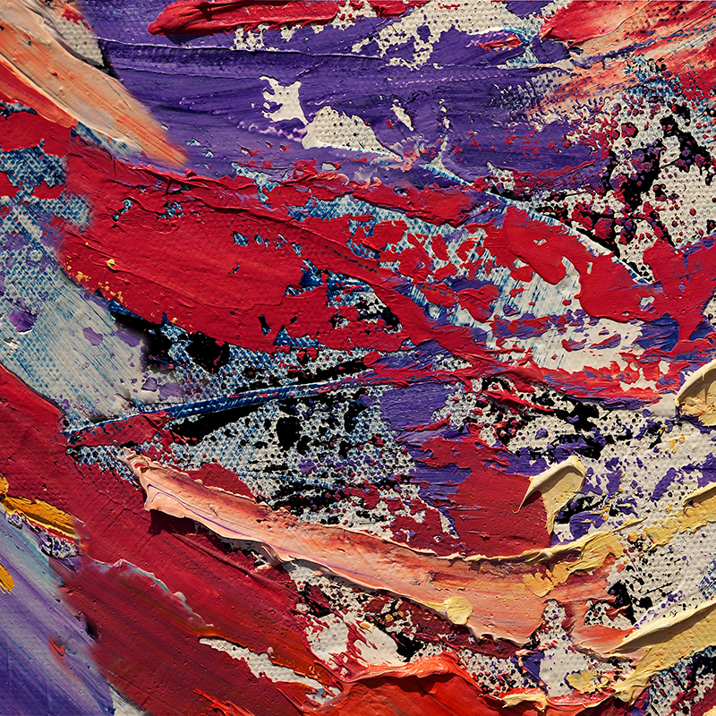 Poster salon peinture éclaboussures de couleurs - TenStickers