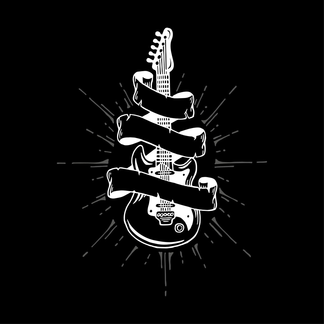 Poster salon guitare - TenStickers