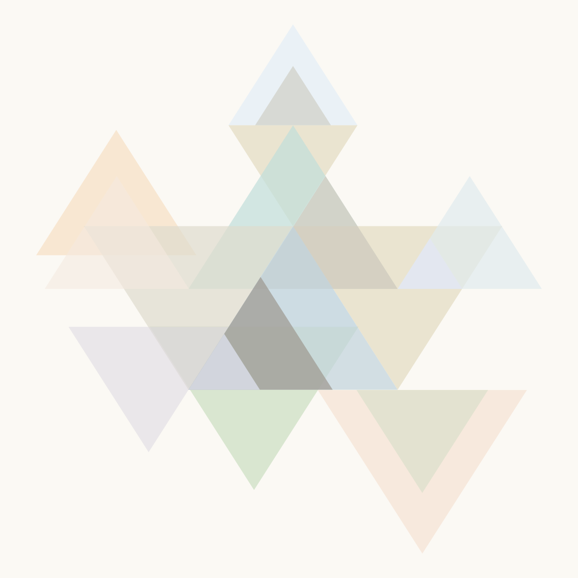 Poster salon triangles colorés en art mural - TenStickers