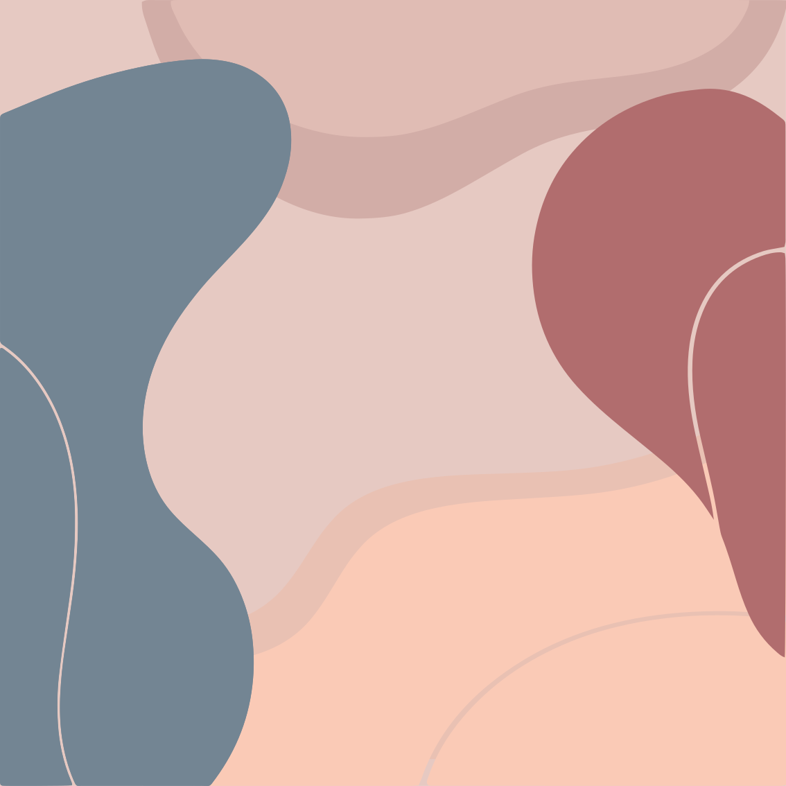 Poster salon aux couleurs douces pour murs - TenStickers