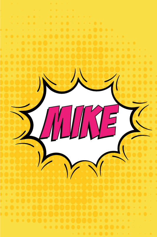 Poster chambre enfant nom de bande dessinée - TenStickers