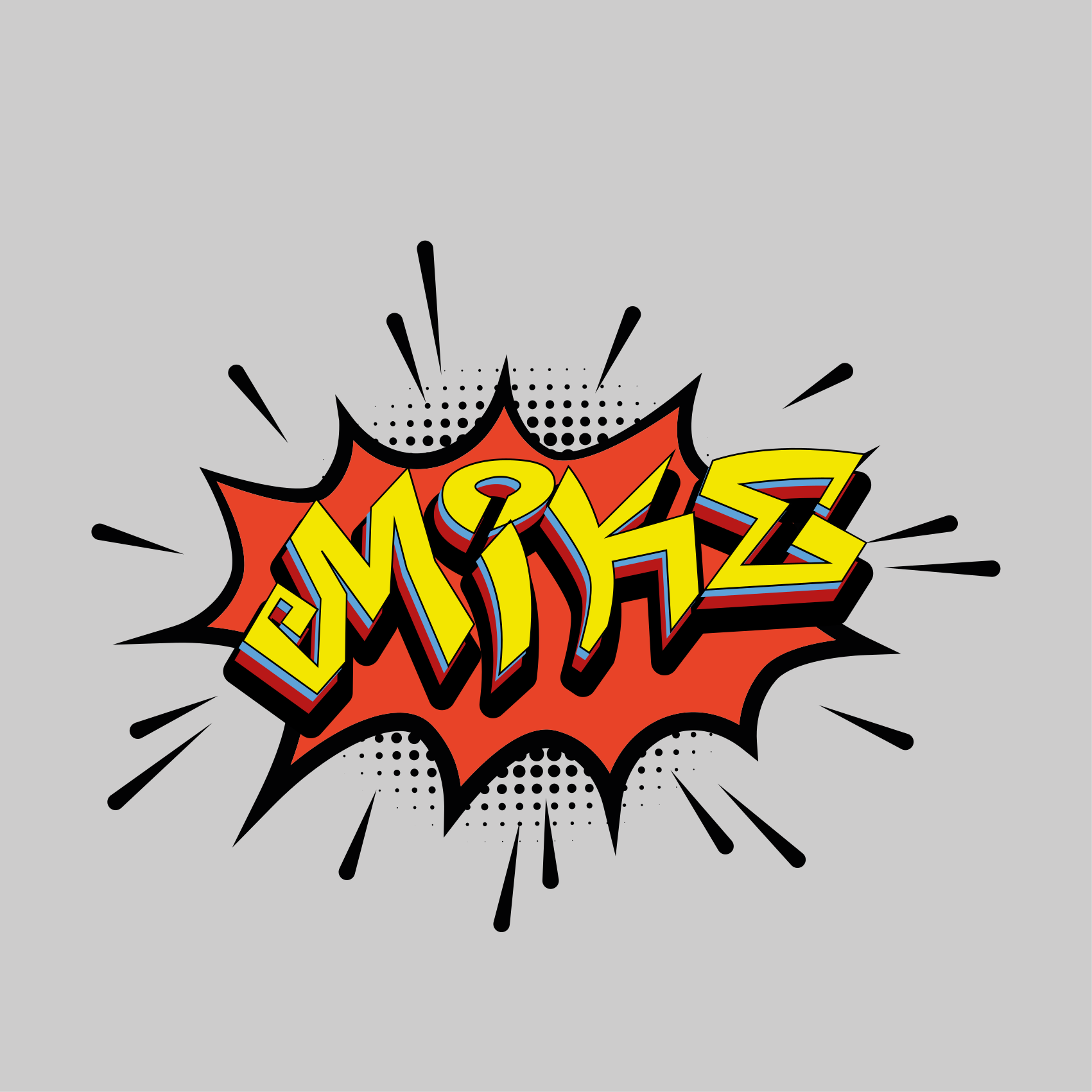 Poster chambre ado style lettrage comic - TenStickers