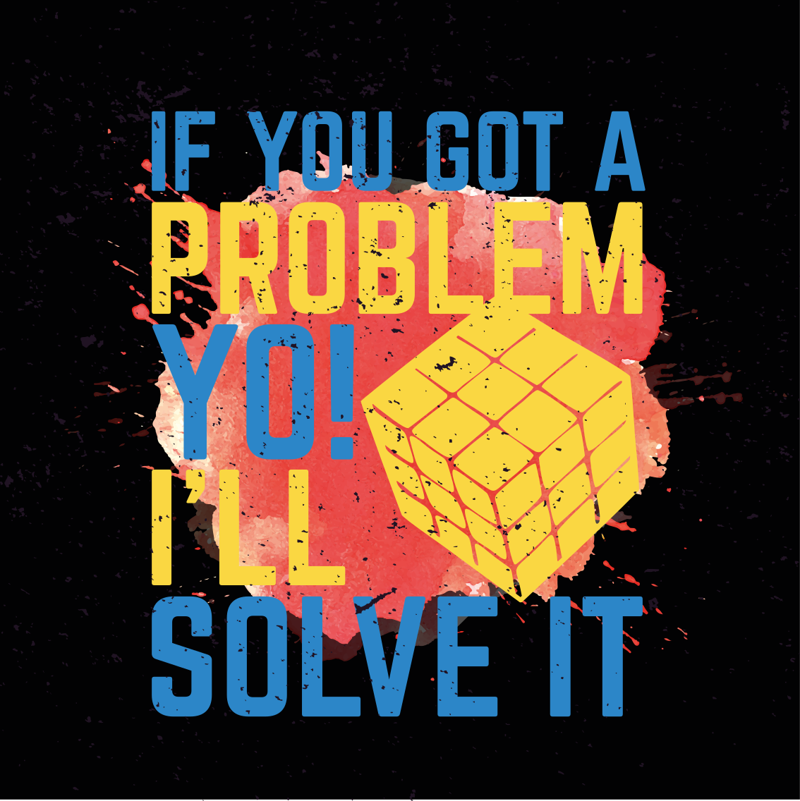 Poster chambre ado citation rubik's cube - TenStickers
