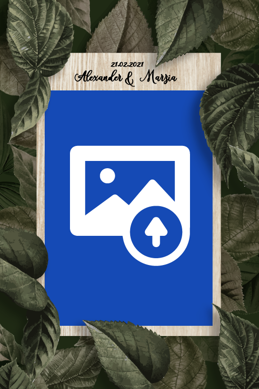 Poster festivités et événements mains de mariage et bouquet - TenStickers