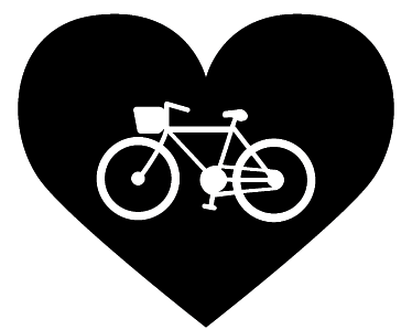 Poster cyclisme autocollant j'adore les vélos - TenStickers