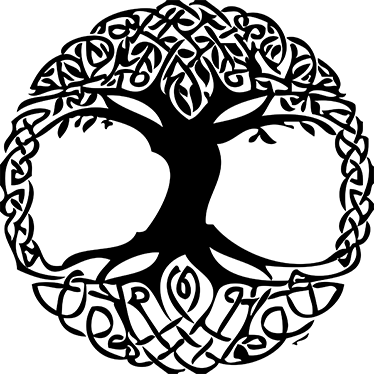 Poster arbre vinyle décoratif arbre celtique - TenStickers