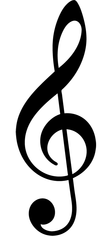 Poster musique stickers muraux clé de sol - TenStickers