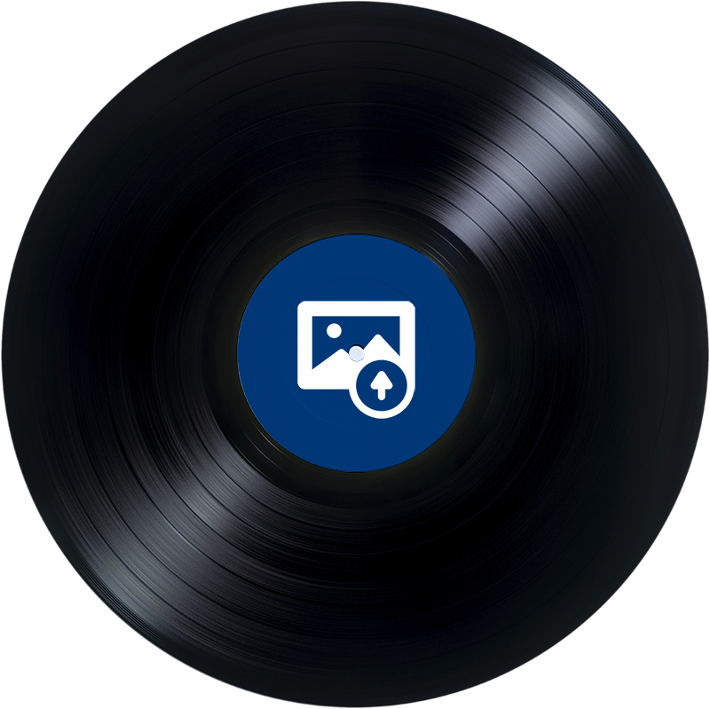 Poster musique autocollants disques vinyle personnalisés - TenStickers