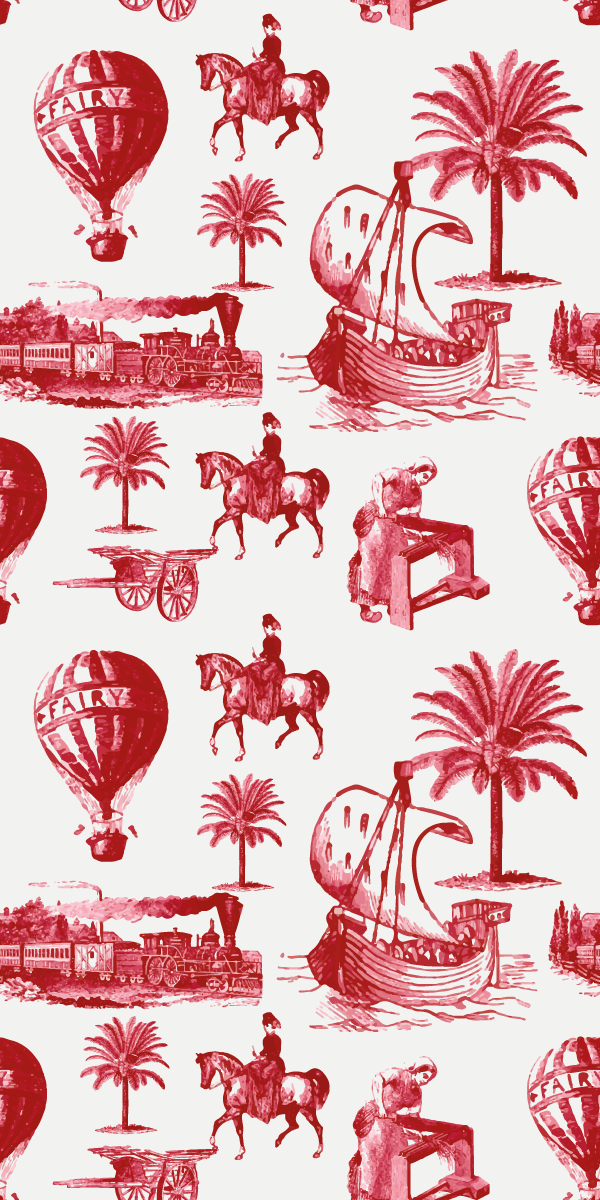 Poster vintage montgolfières françaises rétro - TenStickers