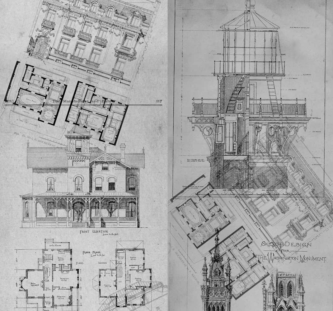Poster vintage joyaux architecturaux - TenStickers