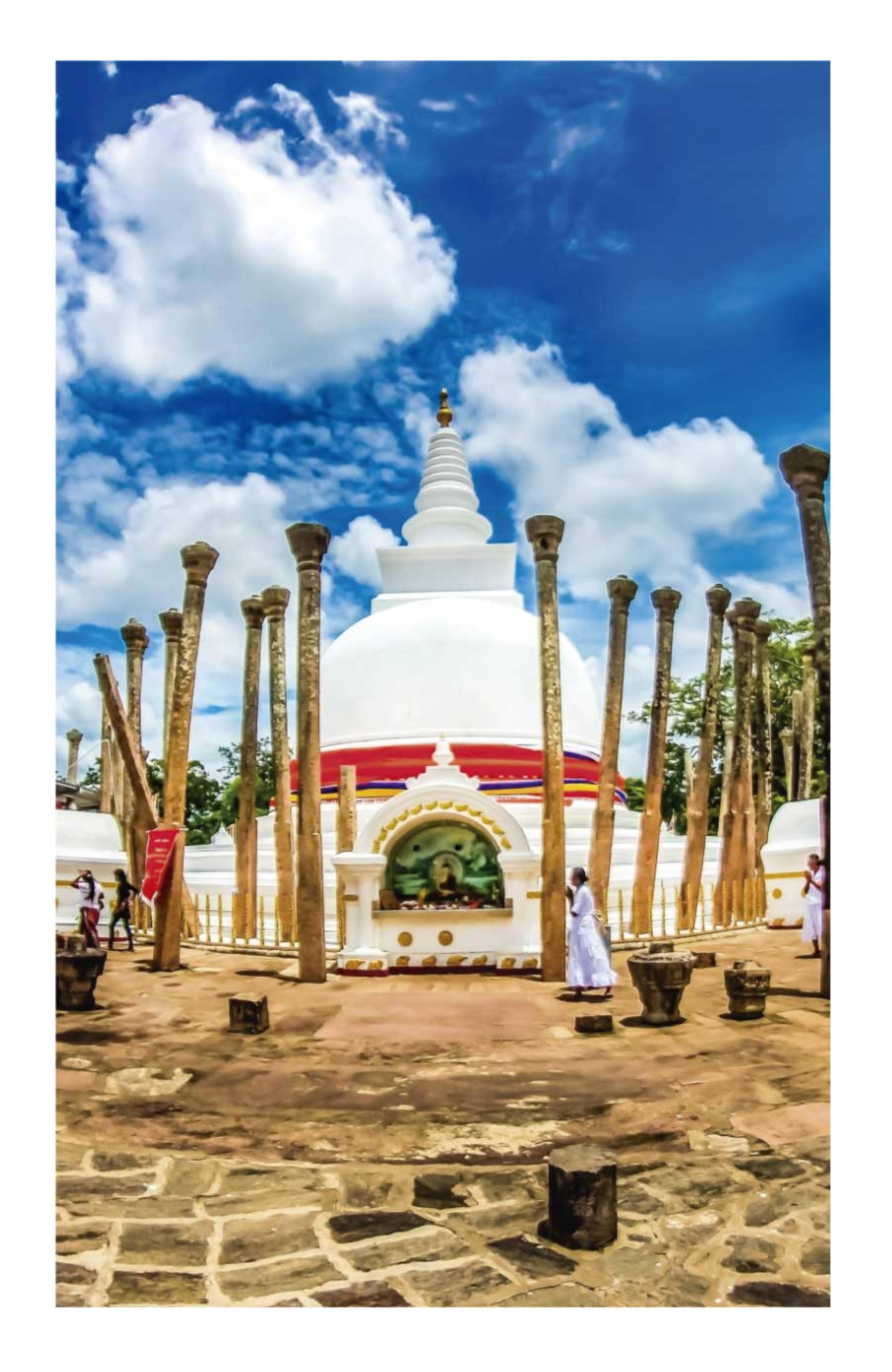 Poster paysages dagoba de thuparamaya - TenStickers