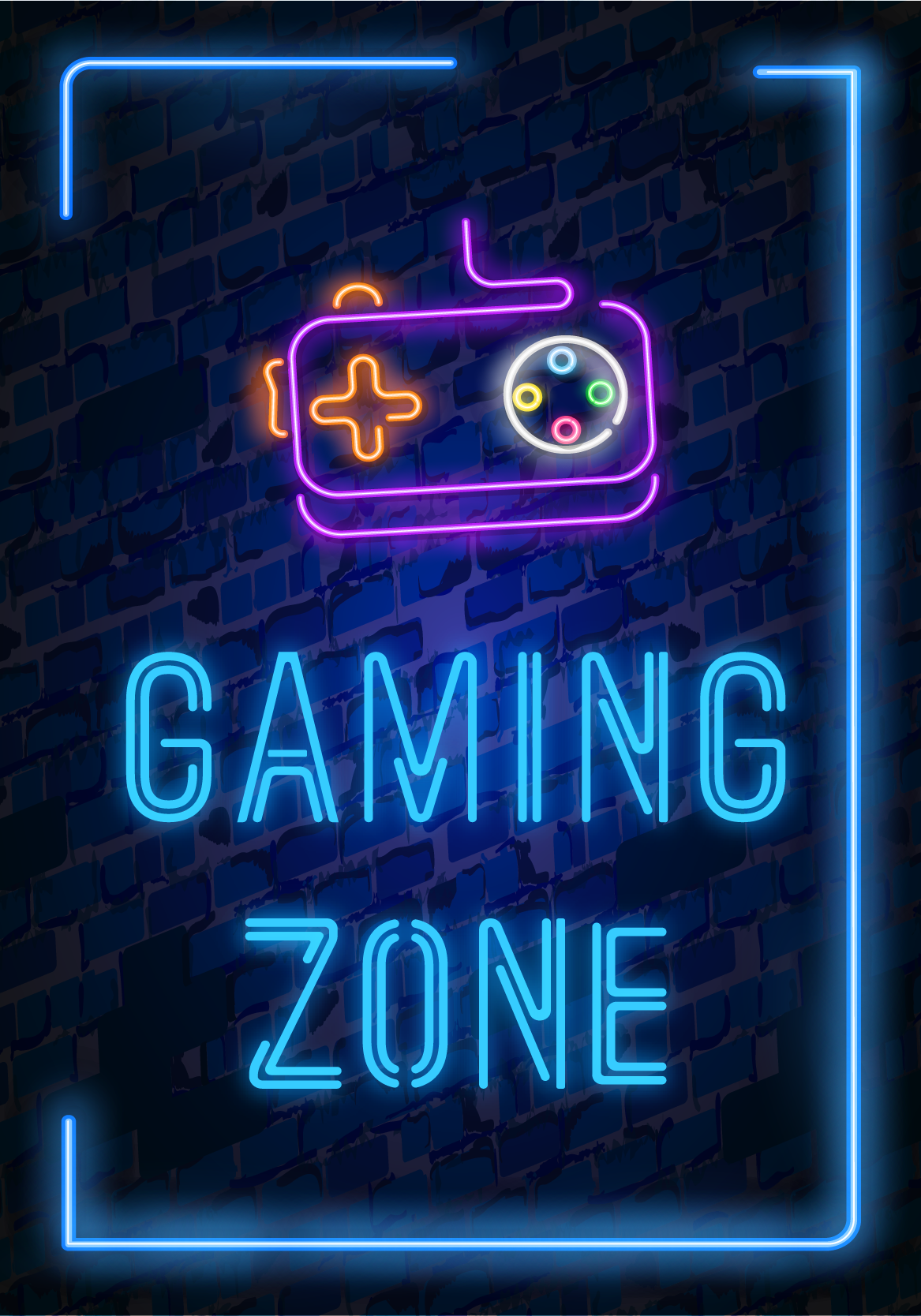 Poster jeux vidéo zone de jeu - TenStickers