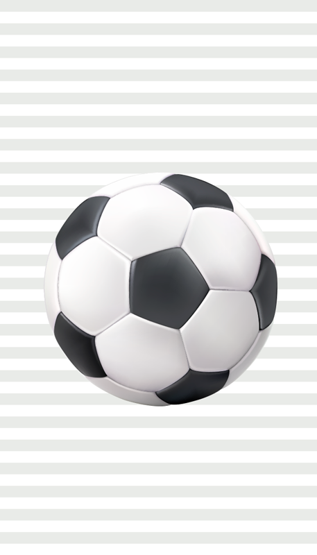 Poster football ballon noir et blanc - TenStickers