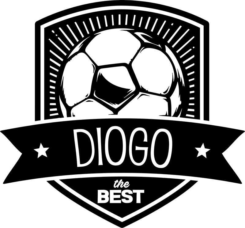 Poster football écusson personnalisé - TenStickers