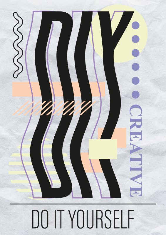 Poster motif "Do it yourself" - TenStickers