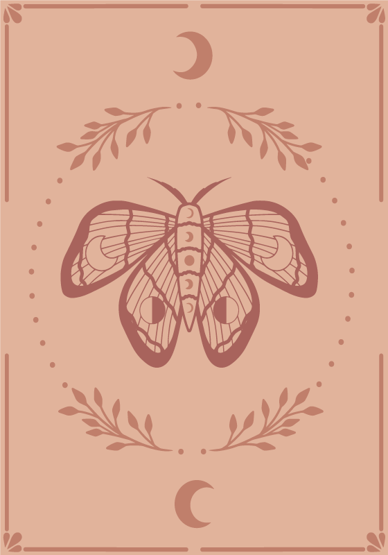 Poster papillon style boho - TenStickers