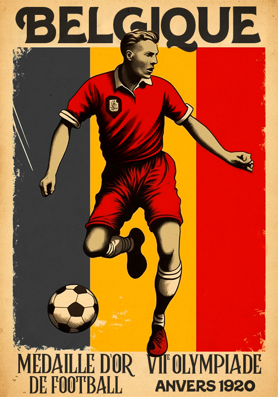 Poster style football vintage - TenStickers