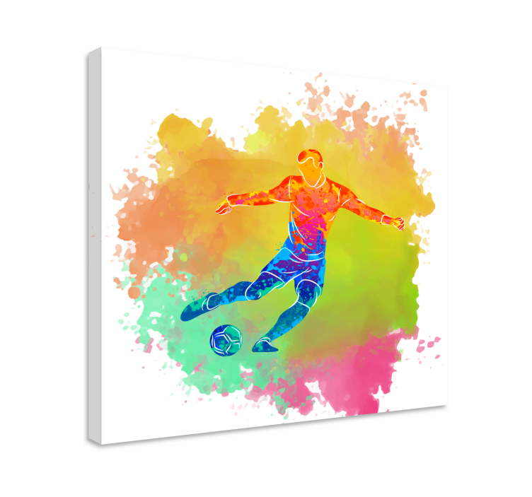 Tableau sports action de football dynamique - TenStickers